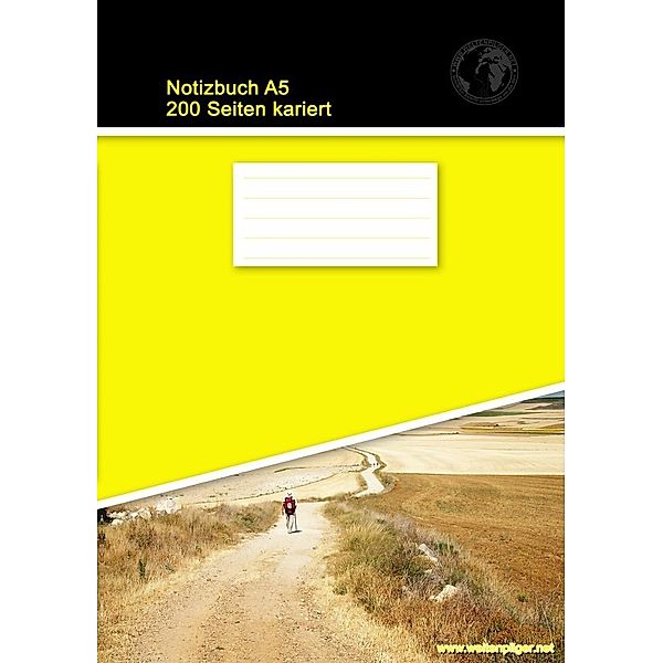 Notizbuch A5 200 Seiten kariert (Softcover Gelb), Christian Brondke