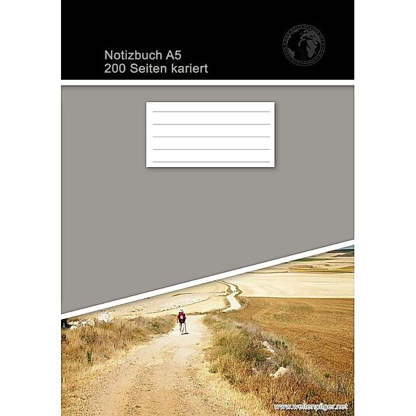 Notizbuch A5 200 Seiten kariert (Softcover Grau), Christian Brondke