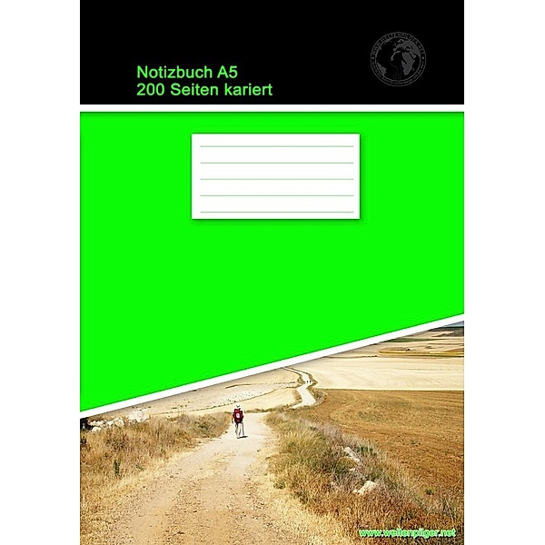 Notizbuch A5 200 Seiten kariert (Softcover Grün), Christian Brondke