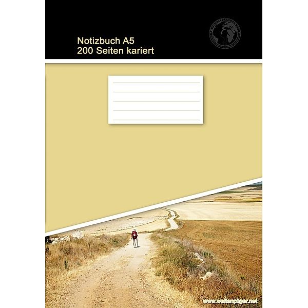 Notizbuch A5 200 Seiten kariert (Softcover Khaki), Christian Brondke