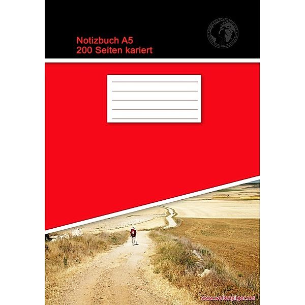 Notizbuch A5 200 Seiten kariert (Softcover Rot), Christian Brondke