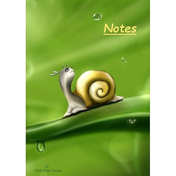 Notizbuch A5 dotted [Snail - Schnecke] Softcover von Daily Paper Design | 80 Seiten | als Tagebuch, Bullet Journal, Notizheft | FSC-zertifiziert & aus nachhaltiger und umweltschonender Forstwirtschaft, Daily Paper Design