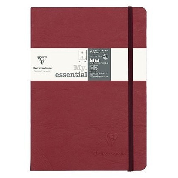 Notizbuch Age Bag My.Essential A5 96 Blatt dot-linierteatur, Rot