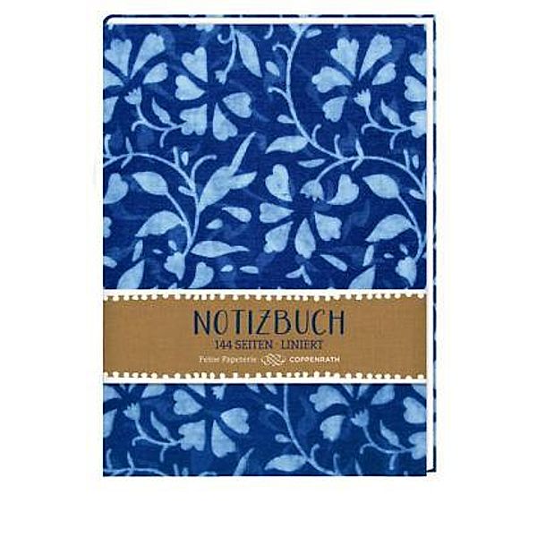 Notizbuch - All about blue (Blumenranke)