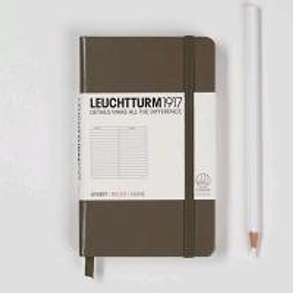 Notizbuch Pocket Hardcover, liniert, taupe