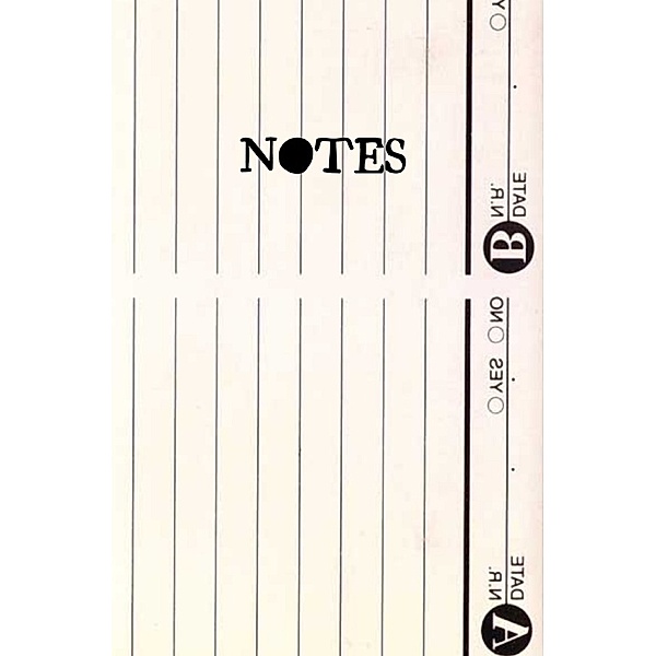 Notizbuch Retro Style Music Tape Oldschool Notebook Blank, Lunata Publishing