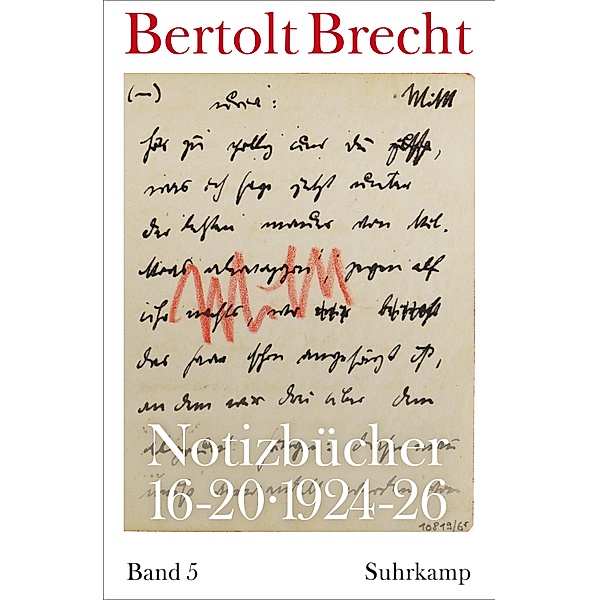 Notizbücher 16-20, Bertolt Brecht