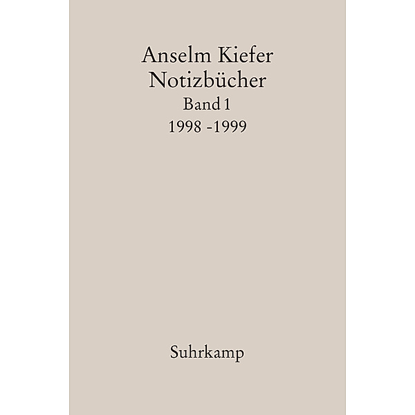 Notizbücher.Bd.1, Anselm Kiefer
