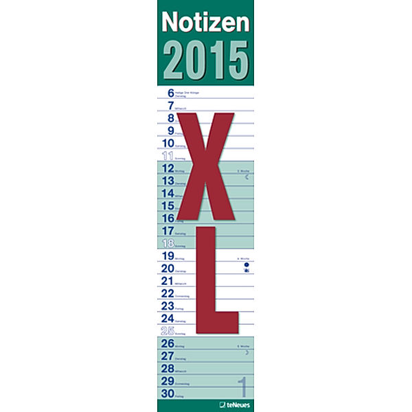 Notizen XL grün 2015