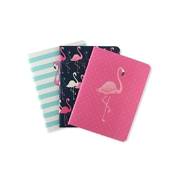 Notizheft 3er Set Flamingo