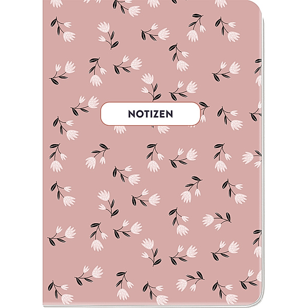 Notizheft Midsommar Blumen (rosa), Groh Verlag
