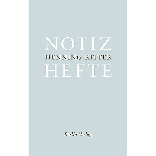 Notizhefte, Henning Ritter