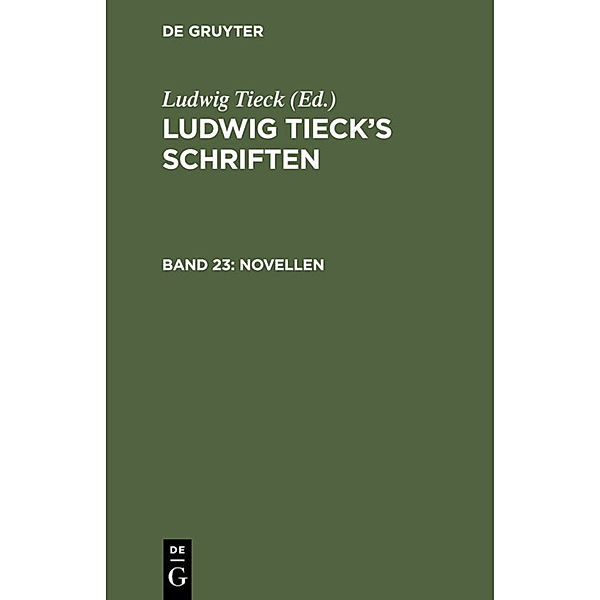 Novellen, Ludwig Tieck