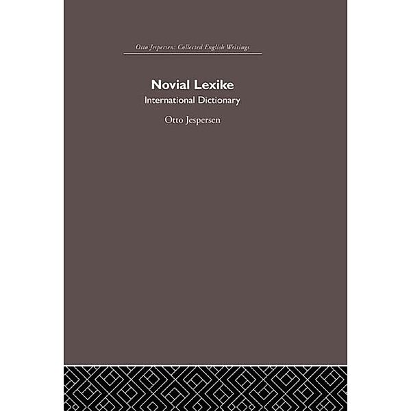 Novial Lexike, Otto Jespersen