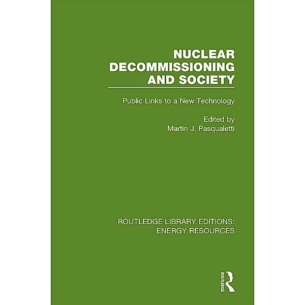 Nuclear Decommissioning and Society