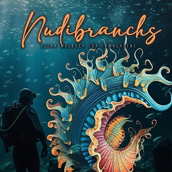 Nudibranchs Meeresschnecken Malbuch für Erwachsene, Monsoon Publishing, Musterstück Grafik