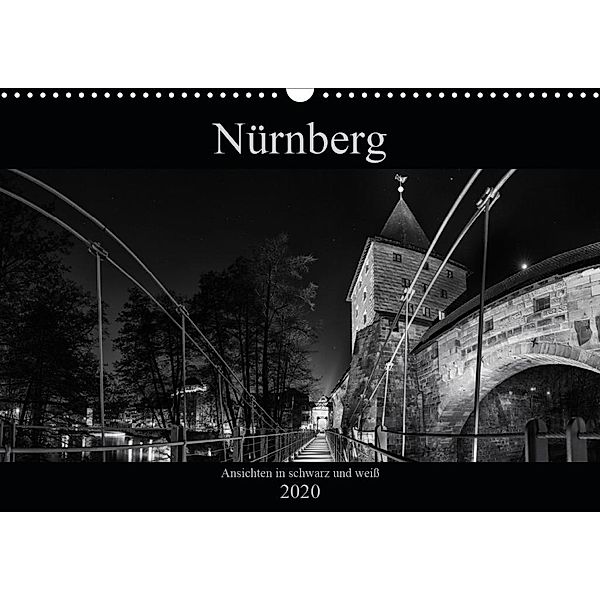 Nürnberg - Ansichten in schwarz und weiß (Wandkalender 2020 DIN A3 quer), Andreas Bininda