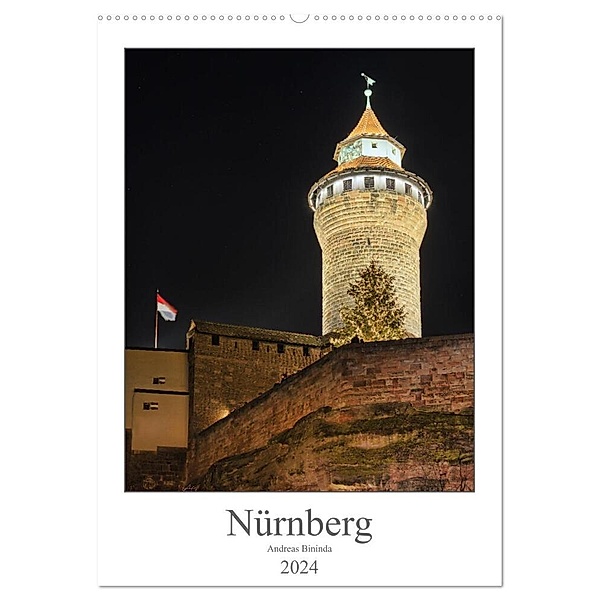 Nürnberg (Wandkalender 2024 DIN A2 hoch), CALVENDO Monatskalender, Andreas Bininda/fotolights.de