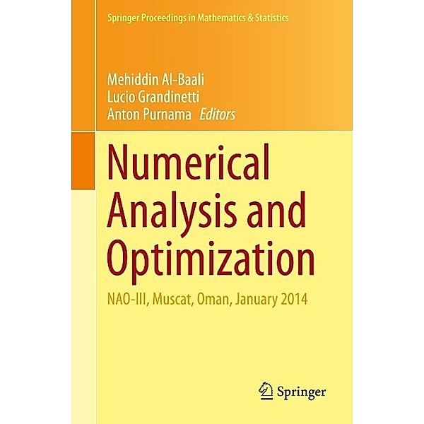 Numerical Analysis and Optimization / Springer Proceedings in Mathematics & Statistics Bd.134