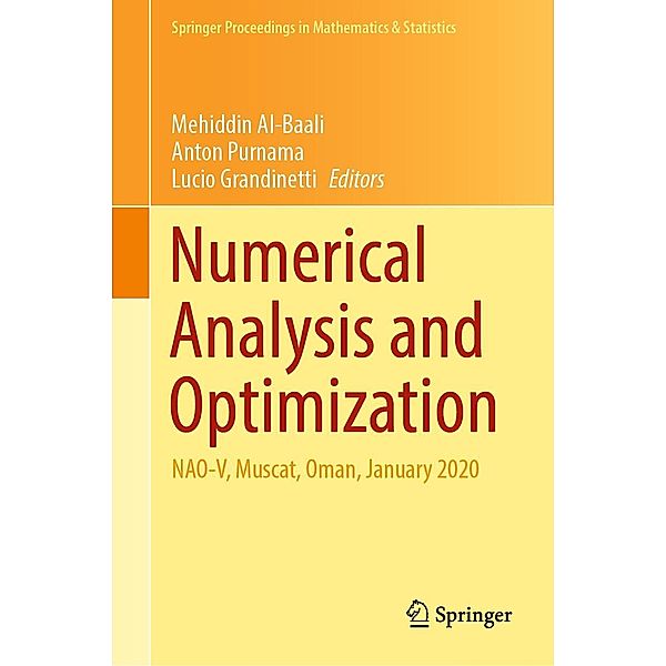 Numerical Analysis and Optimization / Springer Proceedings in Mathematics & Statistics Bd.354