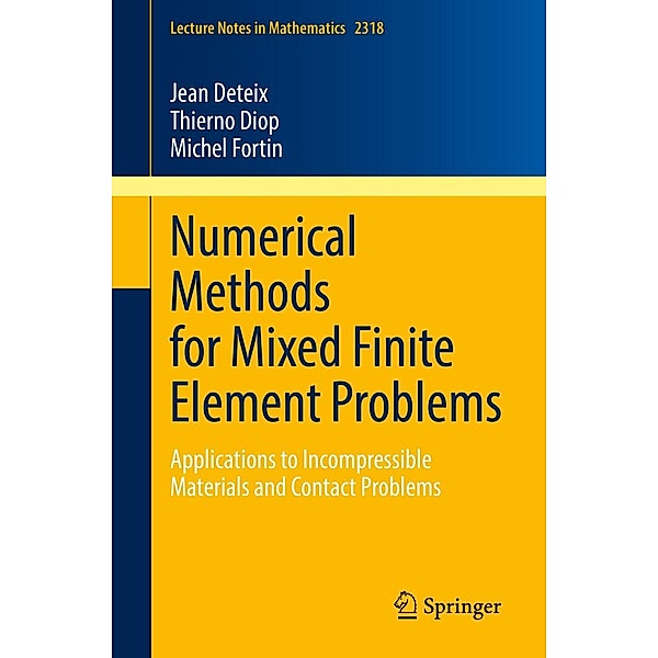 Numerical Methods for Mixed Finite Element Problems / Lecture Notes in Mathematics Bd.2318, Jean Deteix, Thierno Diop, Michel Fortin