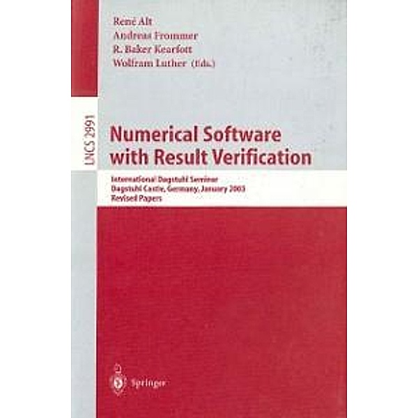 Numerical Software with Result Verification / Lecture Notes in Computer Science Bd.2991