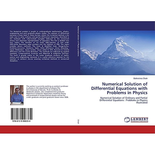 Numerical Solution of Differential Equations with Problems in Physics, Balkrishna Shah