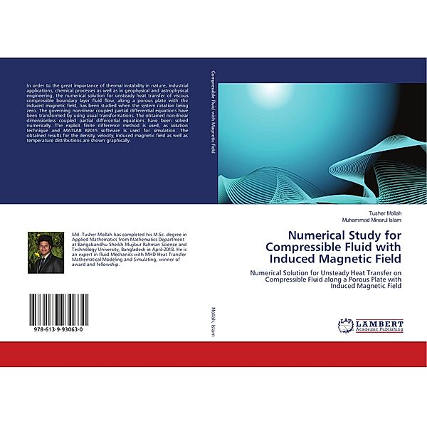 Numerical Study for Compressible Fluid with Induced Magnetic Field, Tusher Mollah, Muhammad Minarul Islam