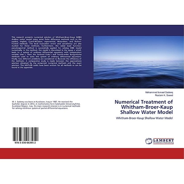 Numerical Treatment of Whitham-Broer-Kaup Shallow Water Model, Mohammed Ismael Sadeeq, Rostam K. Saeed