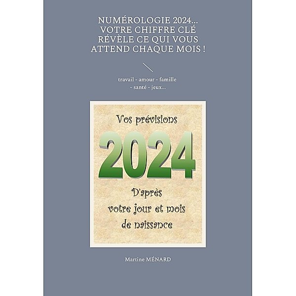Numérologie 2024... Votre chiffre clé révèle ce qui vous attend chaque mois !, Martine Ménard