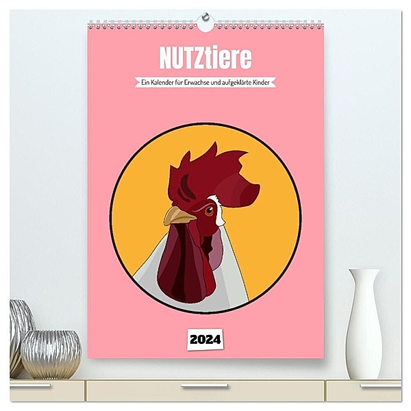 NUTZtiere, Ein Kalender für Erwachsene und aufgeklärte Kinder (hochwertiger Premium Wandkalender 2024 DIN A2 hoch), Kunstdruck in Hochglanz, Calvendo, Sandra Brill
