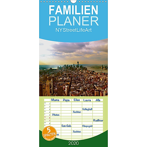 NYStreetLifeArt - Familienplaner hoch (Wandkalender 2020 , 21 cm x 45 cm, hoch), Markus Dorn