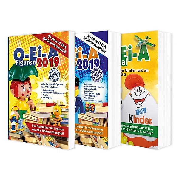 O-Ei-A Figuren 2019 / O-Ei-A Spielzeug 2019 / O-Ei-A Spezial, 3 Bde., André Feiler