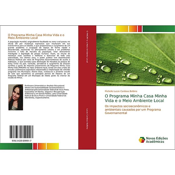 O Programa Minha Casa Minha Vida e o Meio Ambiente Local, Michelle Lucas Cardoso Balbino