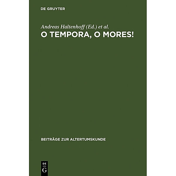 O tempora, o mores!