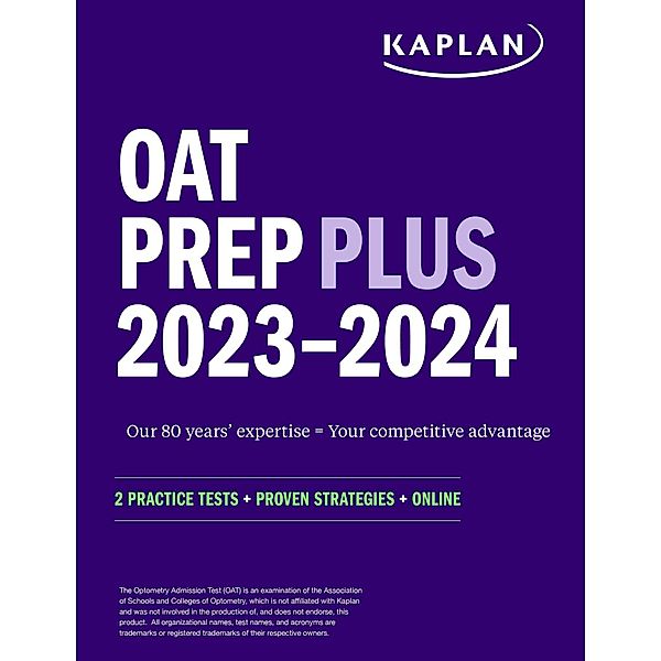 OAT Prep Plus 2023-2024, Kaplan Test Prep