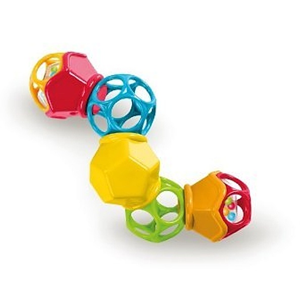 Oball Clicky Twister - Ball- und Rasselspielzeug für unterwegs