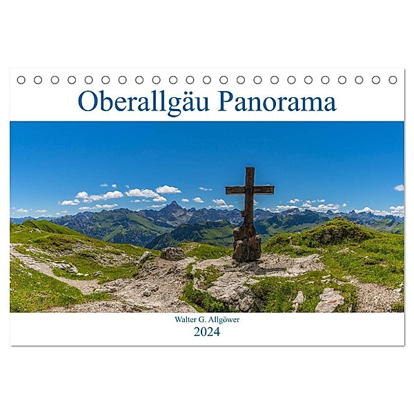 Oberallgäu Panorama (Tischkalender 2024 DIN A5 quer), CALVENDO Monatskalender, Walter G. Allgöwer