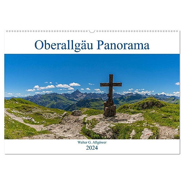 Oberallgäu Panorama (Wandkalender 2024 DIN A2 quer), CALVENDO Monatskalender, Walter G. Allgöwer