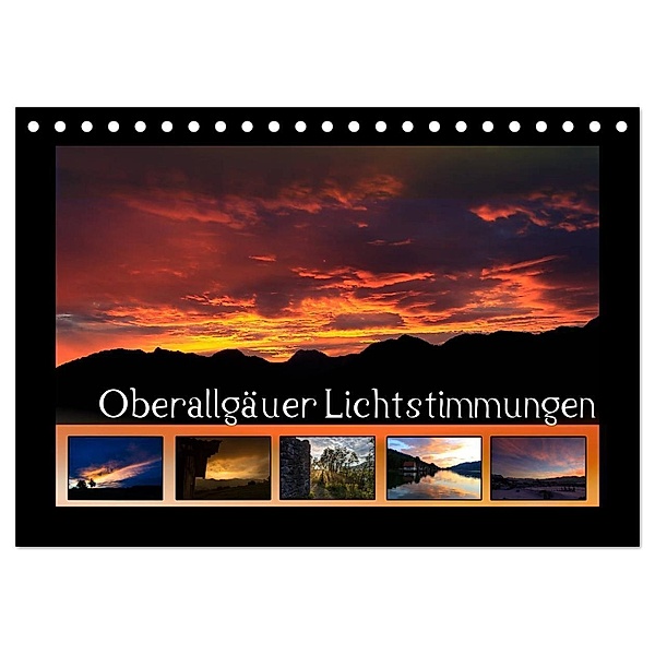 Oberallgäuer Lichtstimmungen (Tischkalender 2024 DIN A5 quer), CALVENDO Monatskalender, Matthias Haberstock