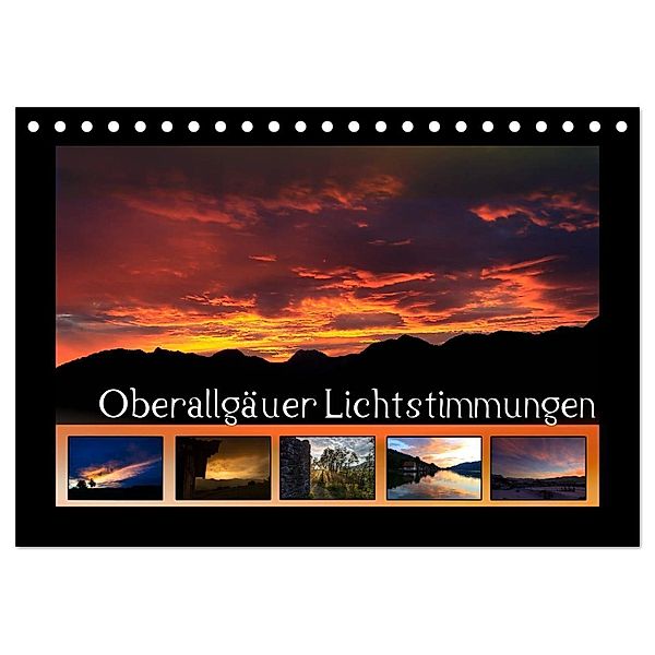 Oberallgäuer Lichtstimmungen (Tischkalender 2024 DIN A5 quer), CALVENDO Monatskalender, Matthias Haberstock