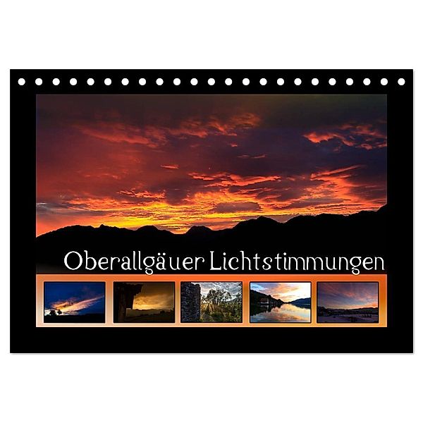 Oberallgäuer Lichtstimmungen (Tischkalender 2025 DIN A5 quer), CALVENDO Monatskalender, Calvendo, Matthias Haberstock