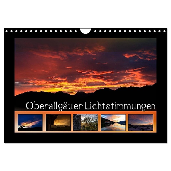 Oberallgäuer Lichtstimmungen (Wandkalender 2024 DIN A4 quer), CALVENDO Monatskalender, Matthias Haberstock