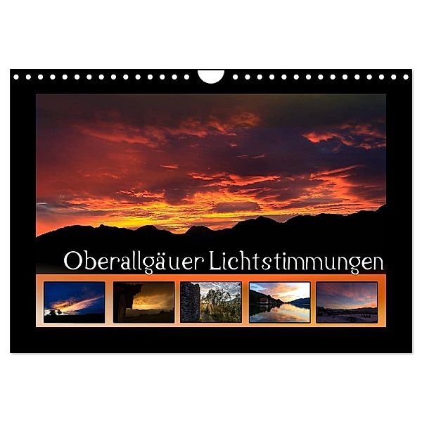 Oberallgäuer Lichtstimmungen (Wandkalender 2024 DIN A4 quer), CALVENDO Monatskalender, Matthias Haberstock