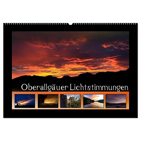 Oberallgäuer Lichtstimmungen (Wandkalender 2024 DIN A2 quer), CALVENDO Monatskalender, Matthias Haberstock