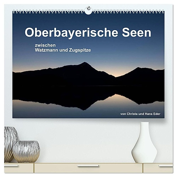 Oberbayerische Seen (hochwertiger Premium Wandkalender 2024 DIN A2 quer), Kunstdruck in Hochglanz, Christa Eder
