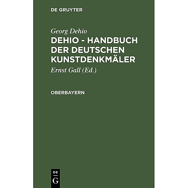 Oberbayern, Georg Dehio