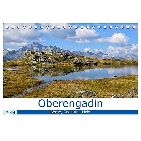 Oberengadin - Berge, Seen und Licht (Tischkalender 2024 DIN A5 quer), CALVENDO Monatskalender, Nadine Köller