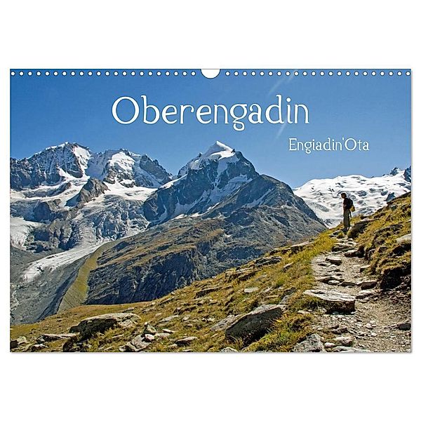 Oberengadin (Wandkalender 2024 DIN A3 quer), CALVENDO Monatskalender, Gisela Braunleder