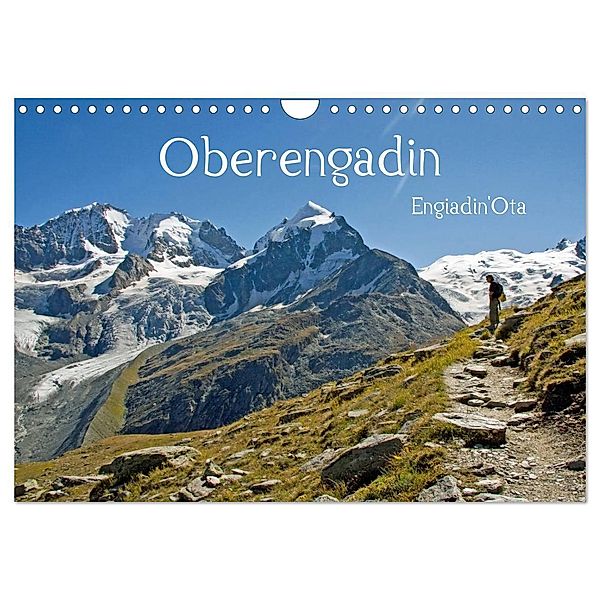 Oberengadin (Wandkalender 2024 DIN A4 quer), CALVENDO Monatskalender, Gisela Braunleder